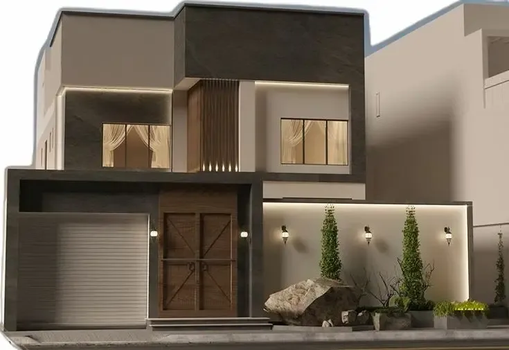 معلم دهانات خارجية رائعة في حي النخيل بجدة 