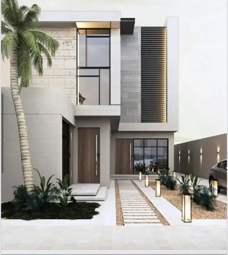 معلم دهانات خارجية رائعة في حي النخيل بجدة 