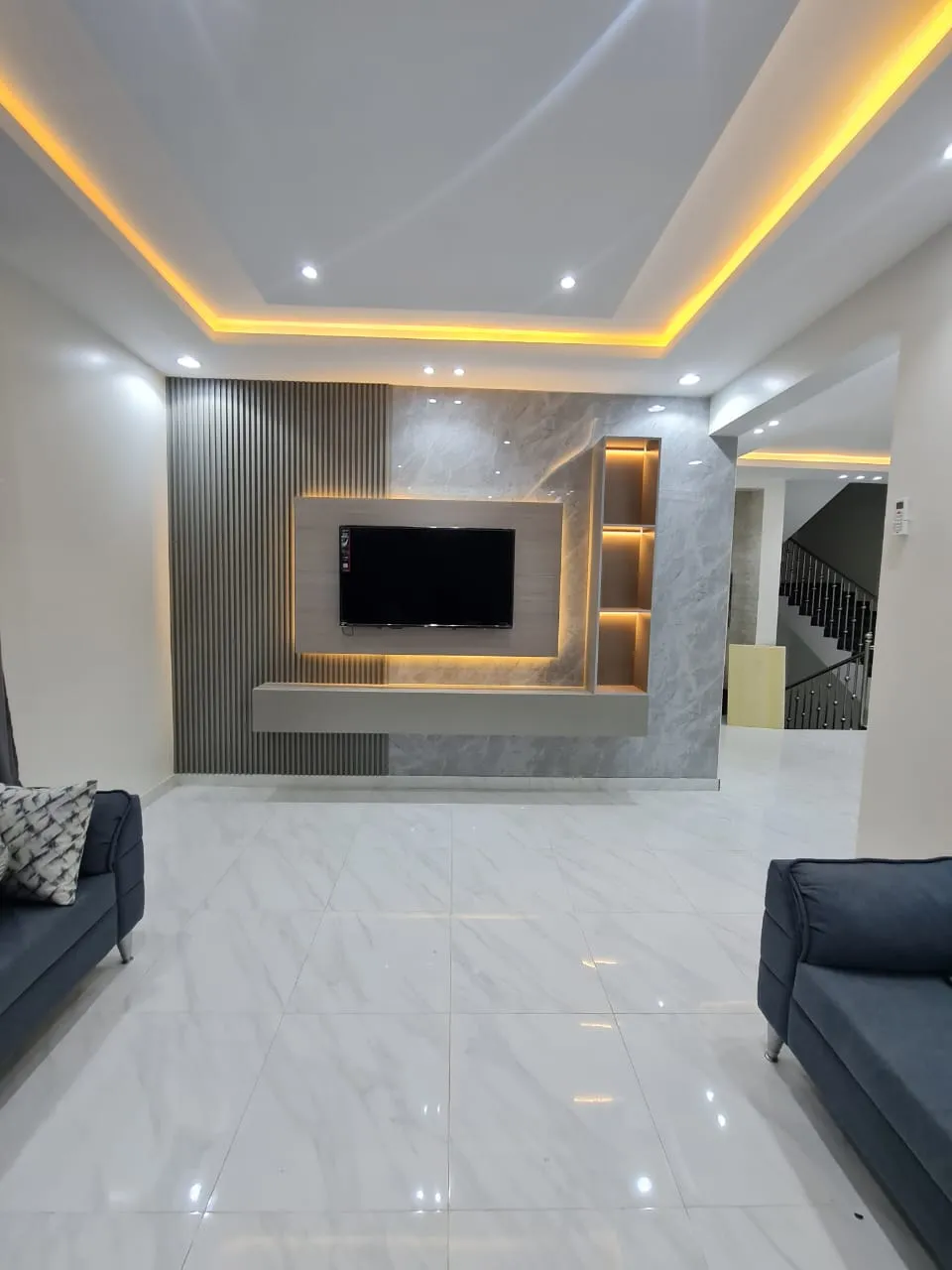 تركيب بديل الرخام في حي الشاطي