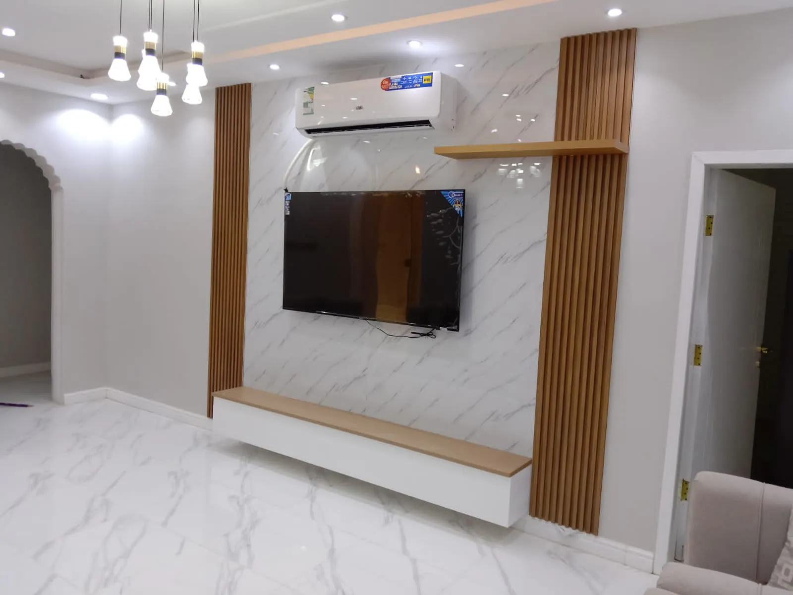 تركيب بديل الرخام في حي الشاطي