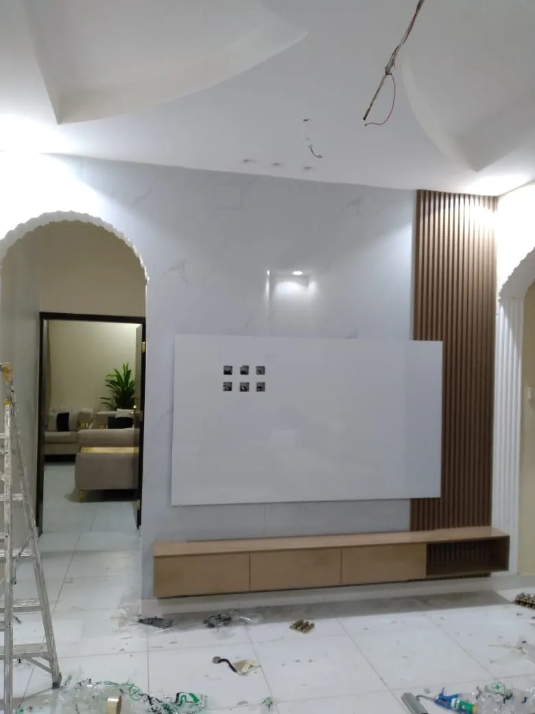 تركيب بديل الرخام في حي الشاطي