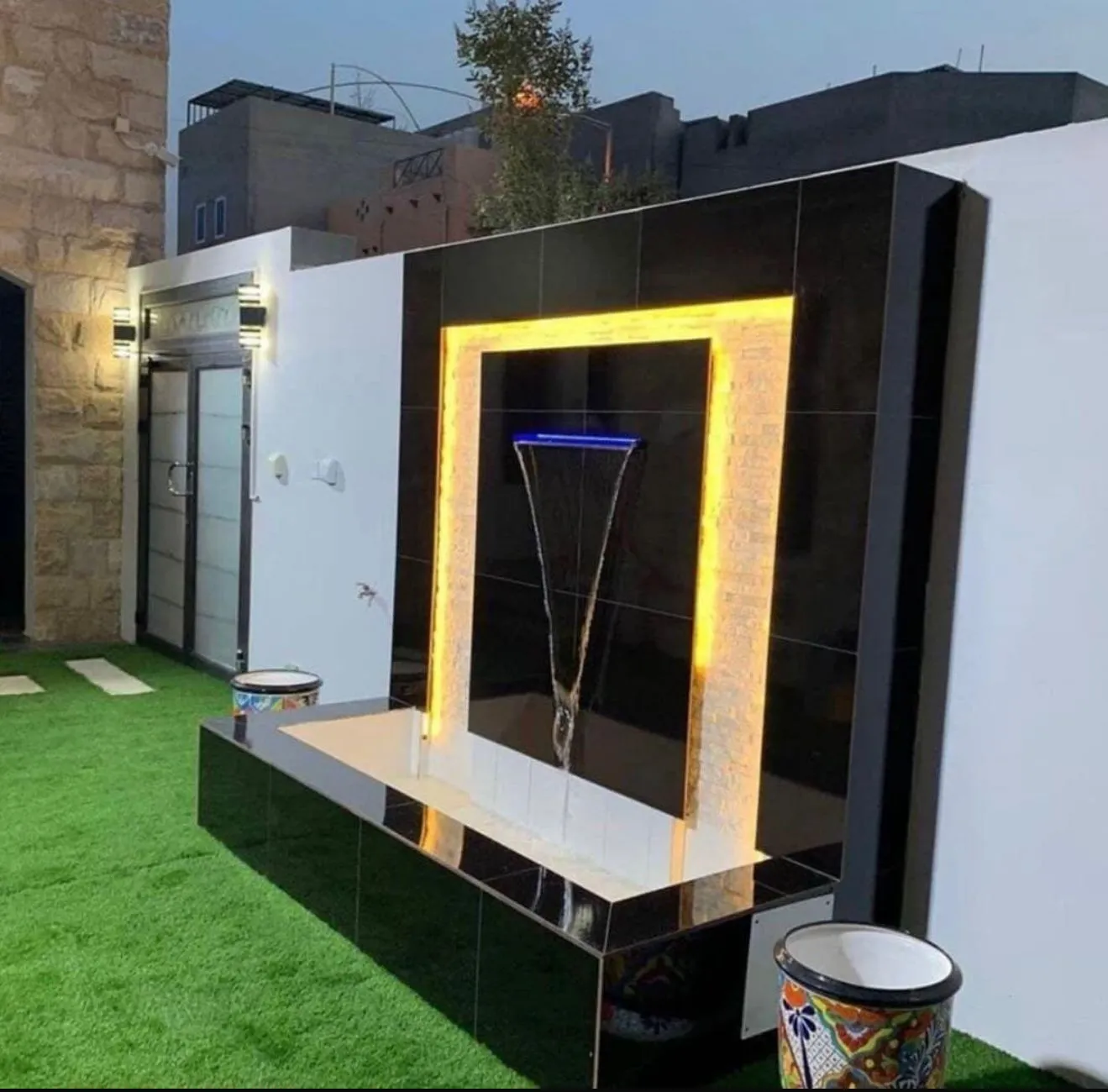 تصميم شلالات حديثه لمنازل وفلل جدة 