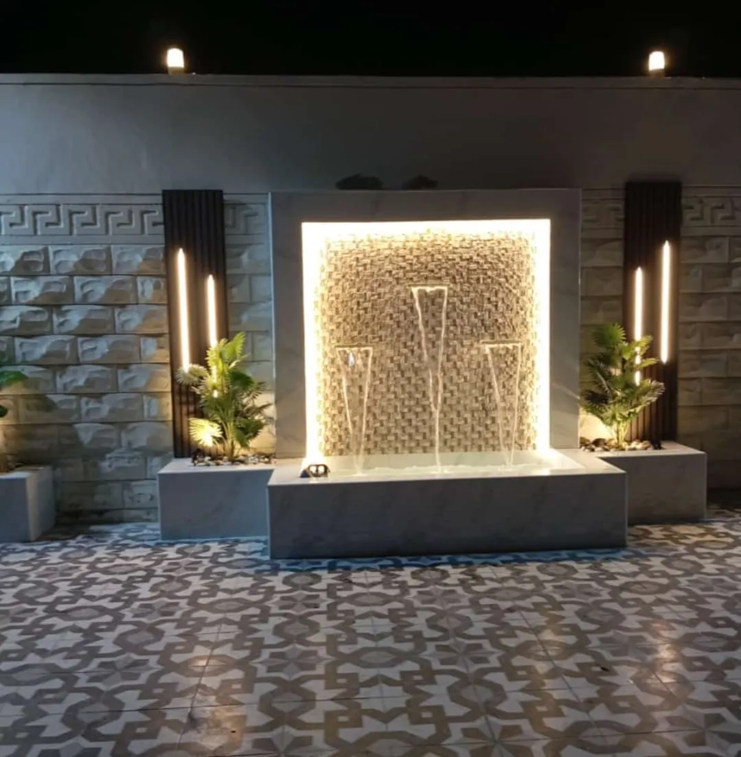 تصميم شلالات حديثه لمنازل وفلل جدة 