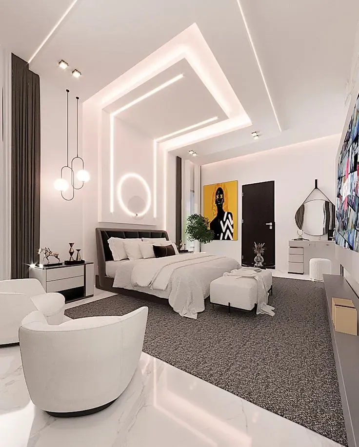 أحدث ديكورات جبس بورد بجدةتصاميم مودرن مذهلة لكل غرف المنزل 