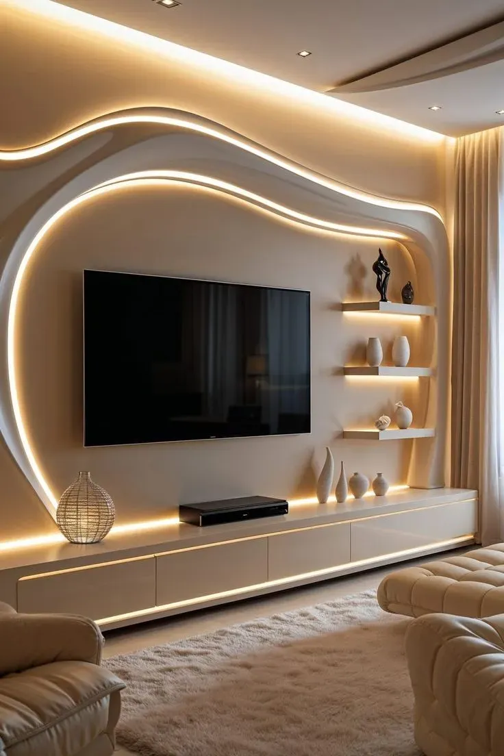 أحدث ديكورات جبس بورد بجدةتصاميم مودرن مذهلة لكل غرف المنزل 